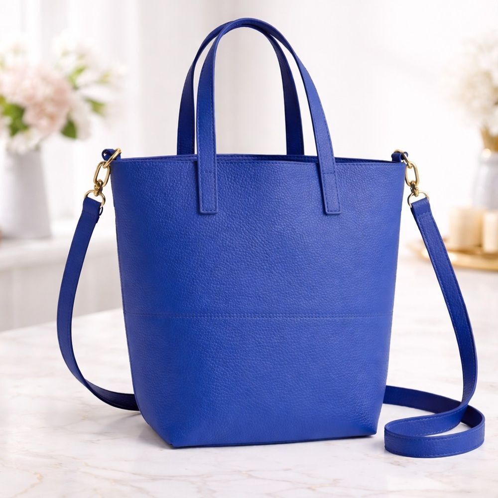 J’da Palm Beach Pebbled Leather Tote & Crossbody Bag - NWOT